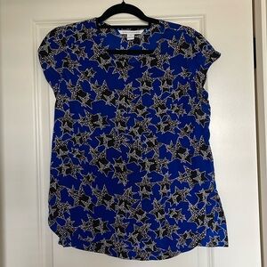 DVF silk top